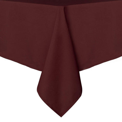 sancua Rectangle Tablecloth - 60 x 84 Inch - Stain and Wrinkle Resistant Washable Polyester Table Cloth, Decorative Fabric Table Cover for Dining Tables, Buffet Parties and Camping, Burgundy