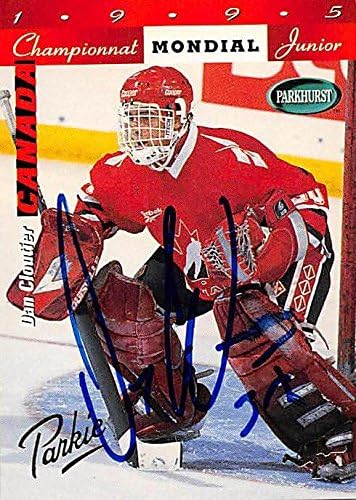 Sports Memorabilia Autograph Warehouse 245531 Dan Cloutier Autographed Hockey Card - Team Canada FT 1995 Parkhurst - No. SE210