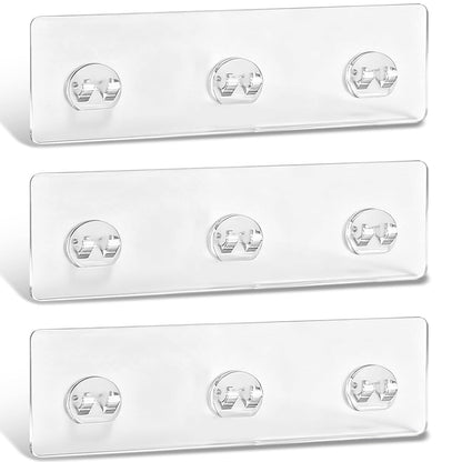 Skiennix Shower Caddy Adhesive Strips - Waterproof, No Drill, Holds 45 lbs | 3-Pack for Bathroom & Kitchen Storage