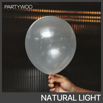PartyWoo Clear Balloons 100pcs Different Sizes of 18 12 10 5 Inch Transparent Balloon Arch Kit for Graduation Wedding Baby Shower Bridal Shower Anniversary Birthday Party Decorations Clear-Y2