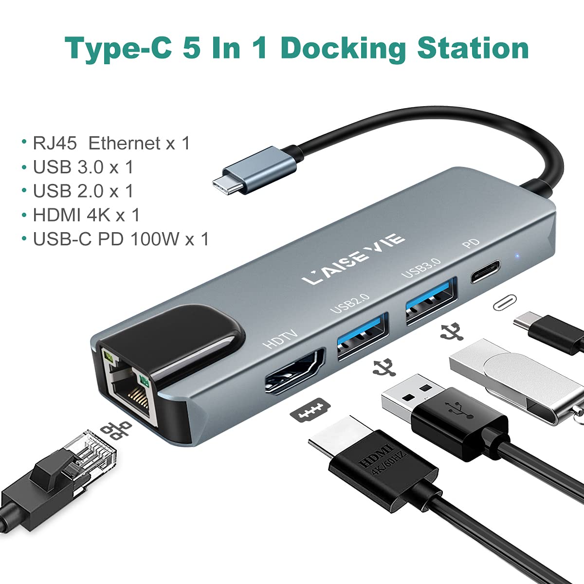 Multi Port Splitter, 7 Port USB 2.0 Hub, USB A Port Data Hub with Independent On/Off Switch and LED Indicators, Lights for Laptop, PC, Computer, Mobile HDD, Flash Drive and More (Black 2.0)