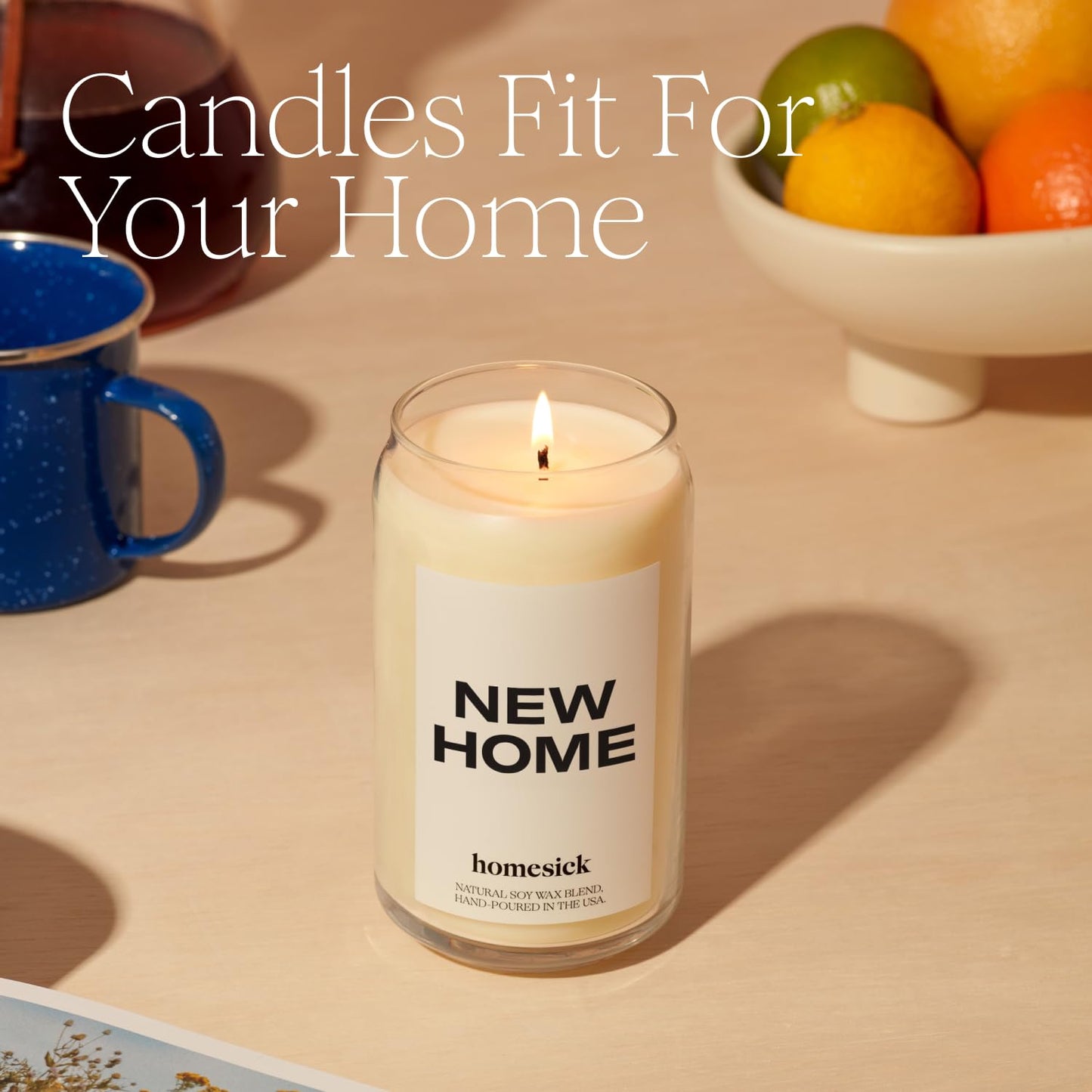 Homesick Scented Candles for Home (Brunch Club) - 13.75 oz Long-Lasting Soy Wax Blend Jar Candle Gifts for Women & Men, 60-80 Hours Burn Time - Notes of Pomegranate Juice, Wild Berries & Prosecco