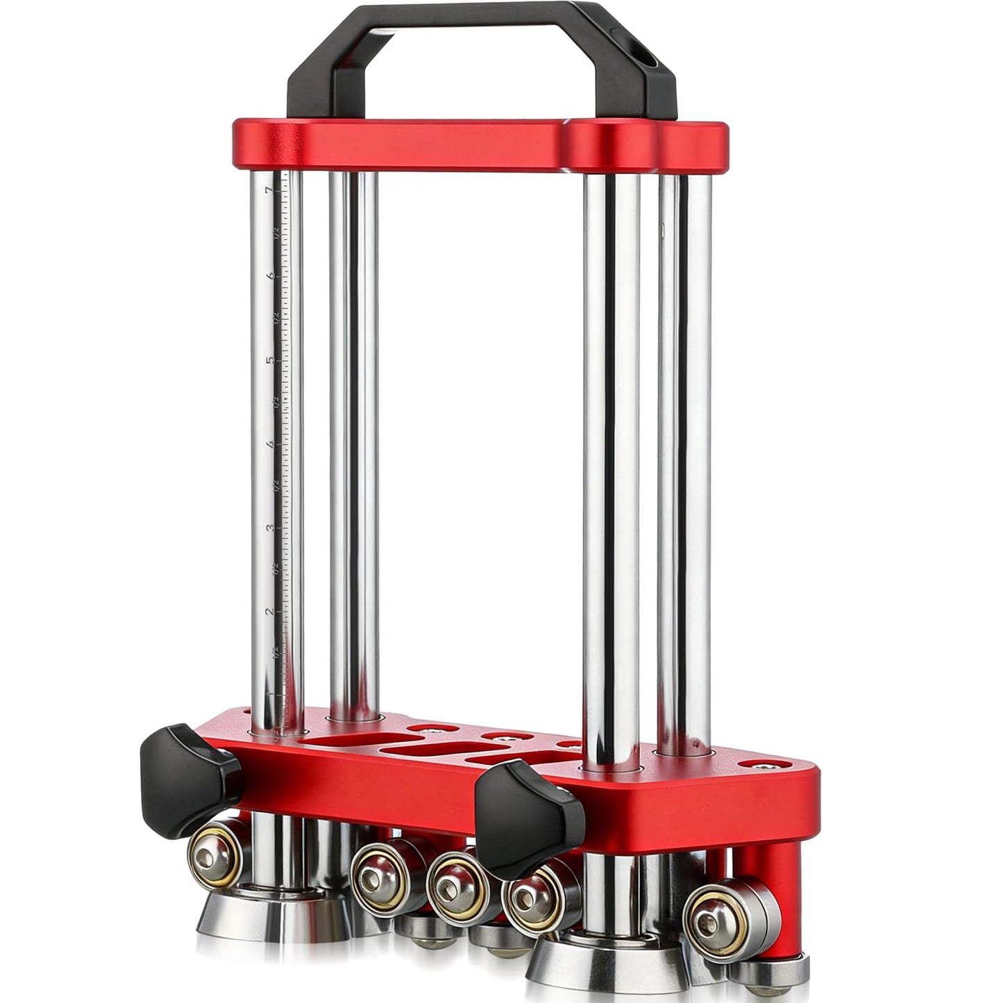 Lingvee Sheet Metal Roller 2 Station Bender Roofing Tools Sheet Fabrication 0-100° Bending Range Large Metal Rollers and Bending Tool for Industrial Production(Red)
