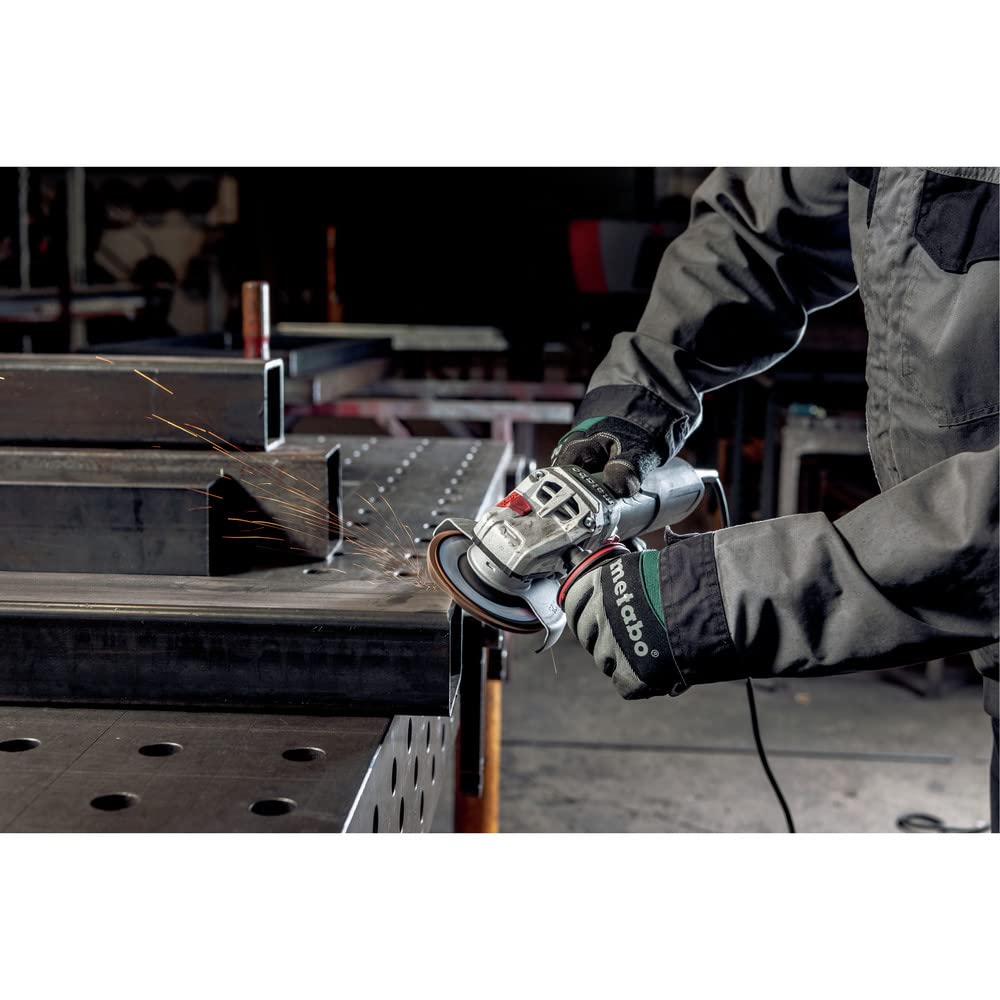 Metabo 4-1/2-5-Inch Angle Grinder, 11 Amp, 11,000 RPM, Lock-on Slide Switch, Made in Germany, W 11-125 Quick, 603623420, Green