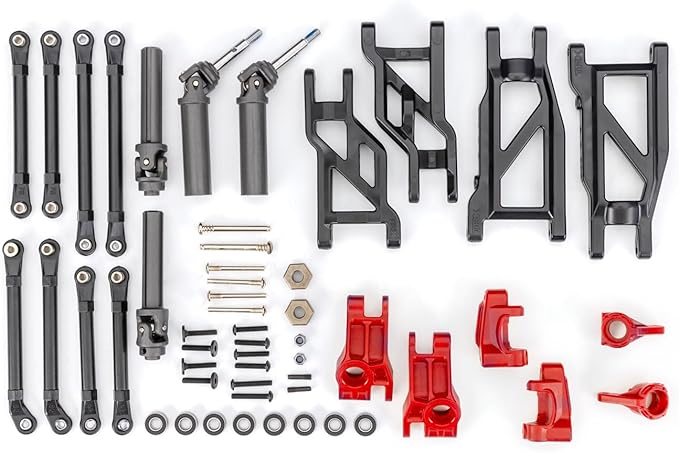 Traxxas DRIVELINE &amp SUSP KIT 2WD RED