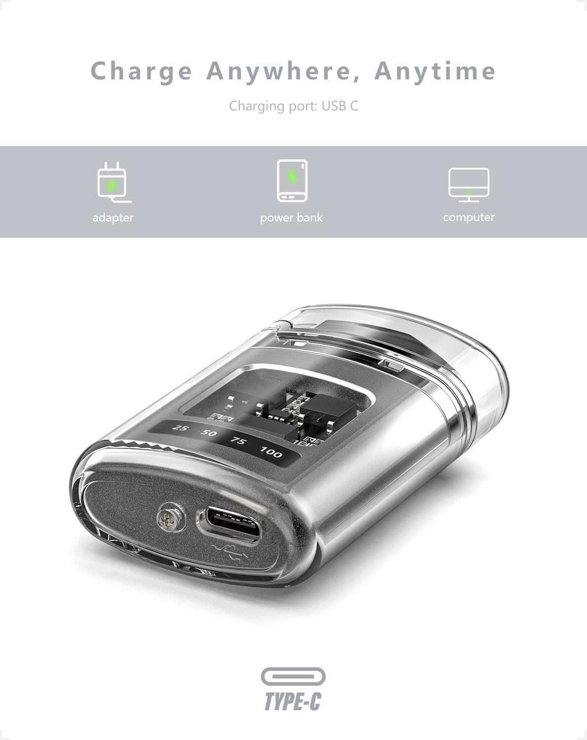 VVAY Electric Lighter USB C Rechargeable, Windproof Flameless Plasma Lighter