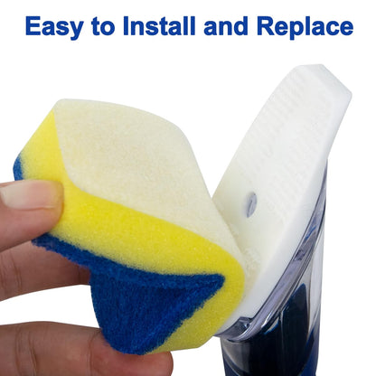 CELOX Non-Scratch Dishwashing Scrubber with Soap Dispenser, Dish Wand for Cleaning Kitchen