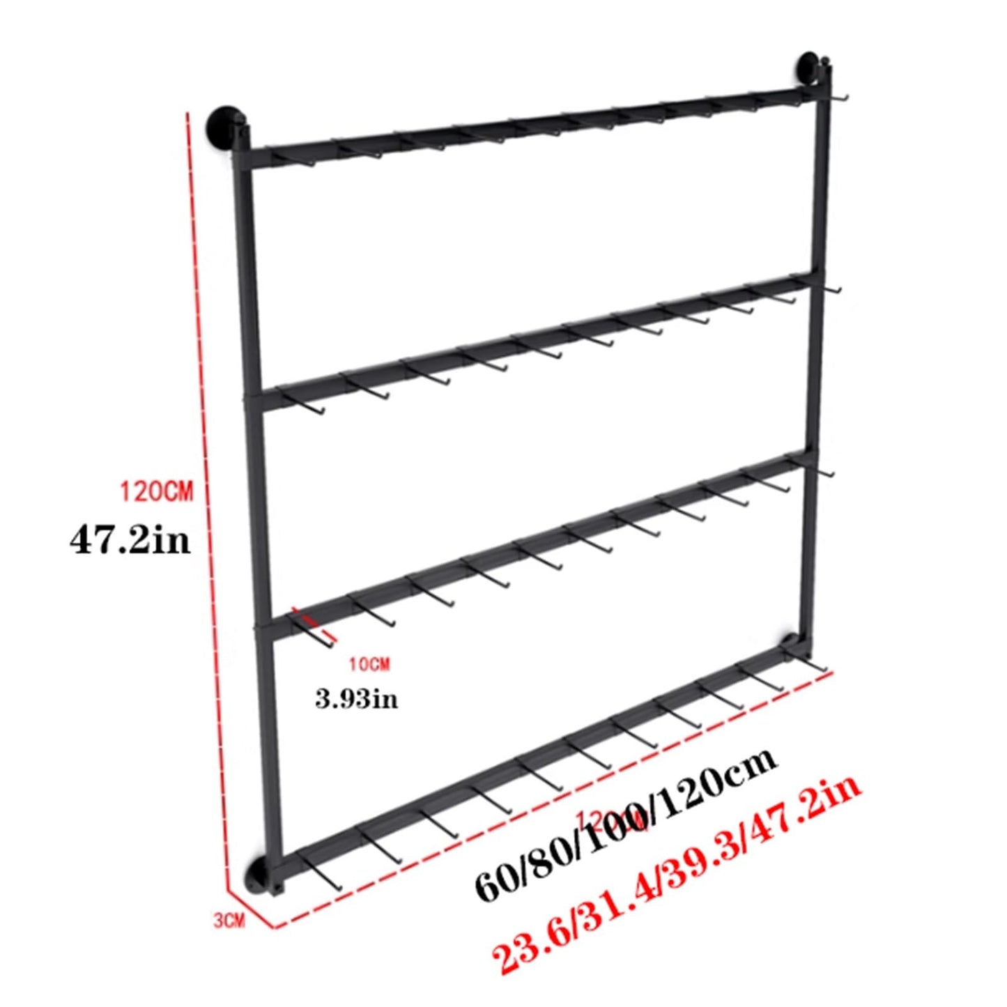 Sock Underwear Display Stand, Metals, Retail Showshelves, Lingerie Bra Rack Swimsuit Organizer Hanger, Commercial Clothing Store Shelf, 4 Tier, for Shorts, Hats(White,150 * 100cm)