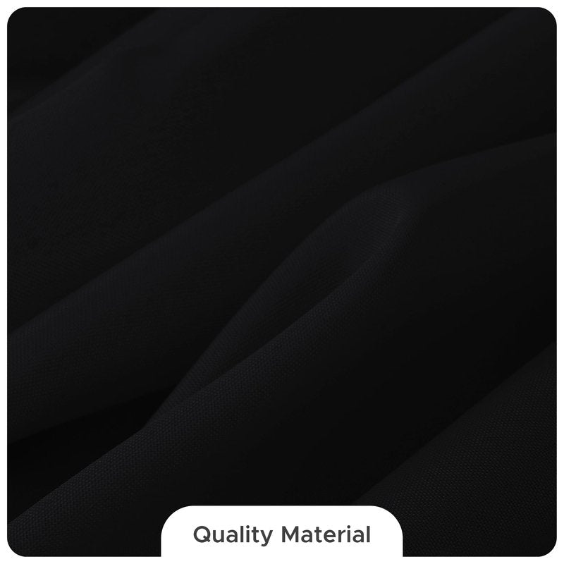 Fitable 8 Pack Rectangle Tablecloths: Stain Resistant Wrinkle Free Circle Table Clothes, Washable Reusable Polyester Table Covers for Wedding Party Birthday Banquet Reception(Black, 90x132 Inch)