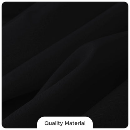 Fitable 8 Pack Rectangle Tablecloths: Stain Resistant Wrinkle Free Circle Table Clothes, Washable Reusable Polyester Table Covers for Wedding Party Birthday Banquet Reception(Black, 90x132 Inch)