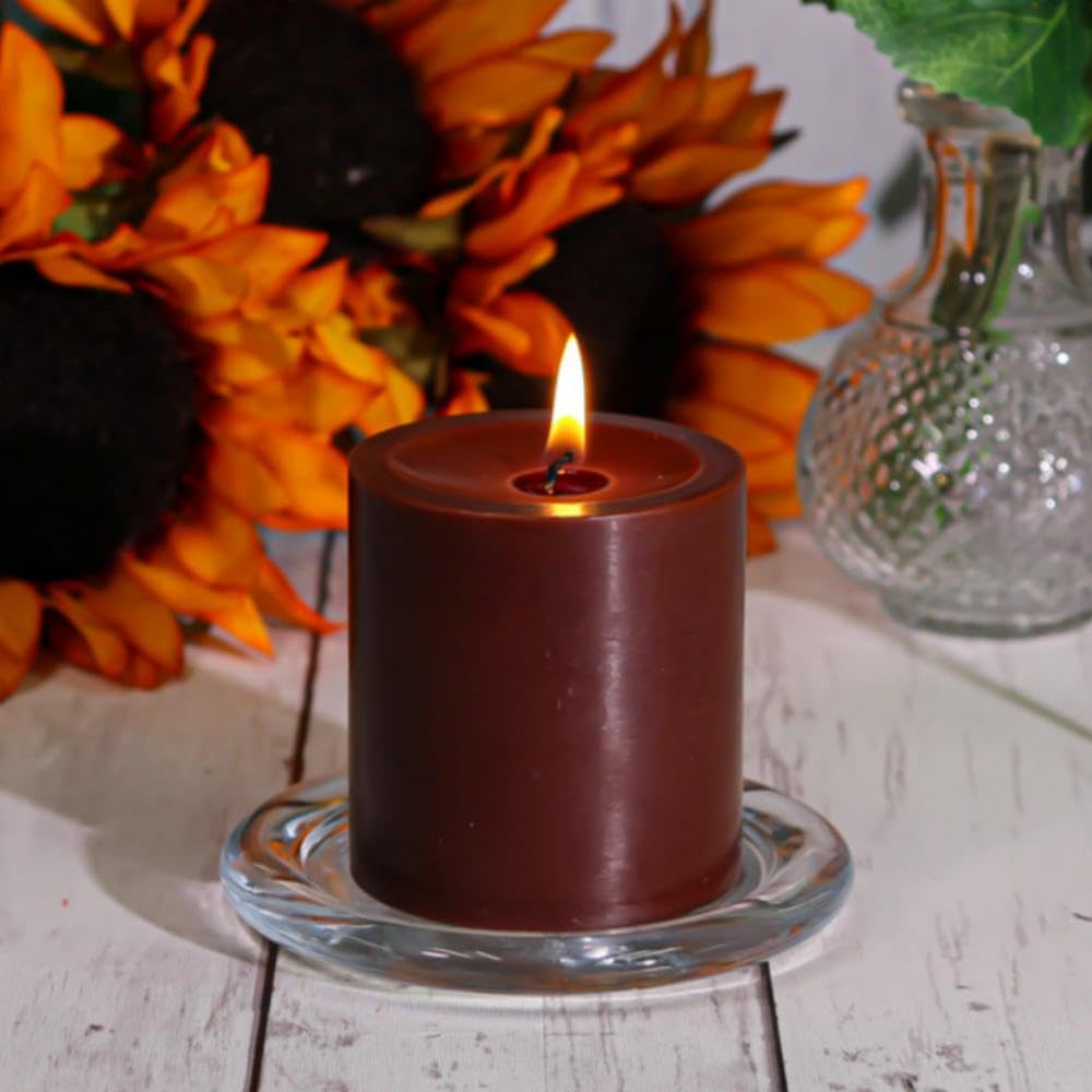 Richland® 3" X 3" Hand Poured Brown Pillar Candle (1)