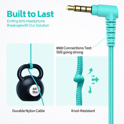 AILIHEN Kids Headphones Bulk 10-Pack for K-12 School Classroom, On-Ear Wired Headset with Microphone for Students Children with 93dB Volume Limited, 3.5mm Jack for Chromebooks Tablets Laptop Computer