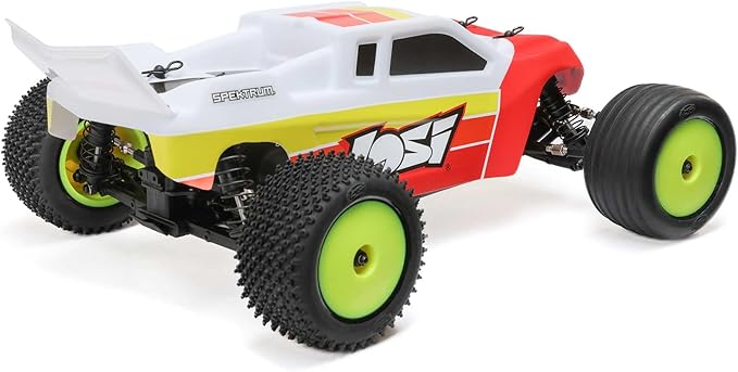 Losi 1/18 Mini-T 2.0 2S 2 Wheel Drive RTR Brushless Stadium Truck Battery &amp Charger Included Red LOS-1056T1