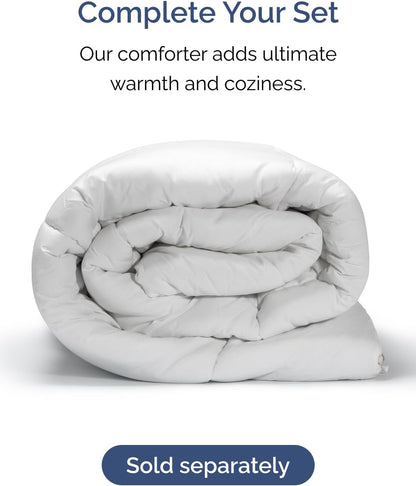 Skiennix Extra Deep Cal King Sheet Set | 6-Piece Breathable Cooling Bedding - Soft, Wrinkle-Free Heathered Grey