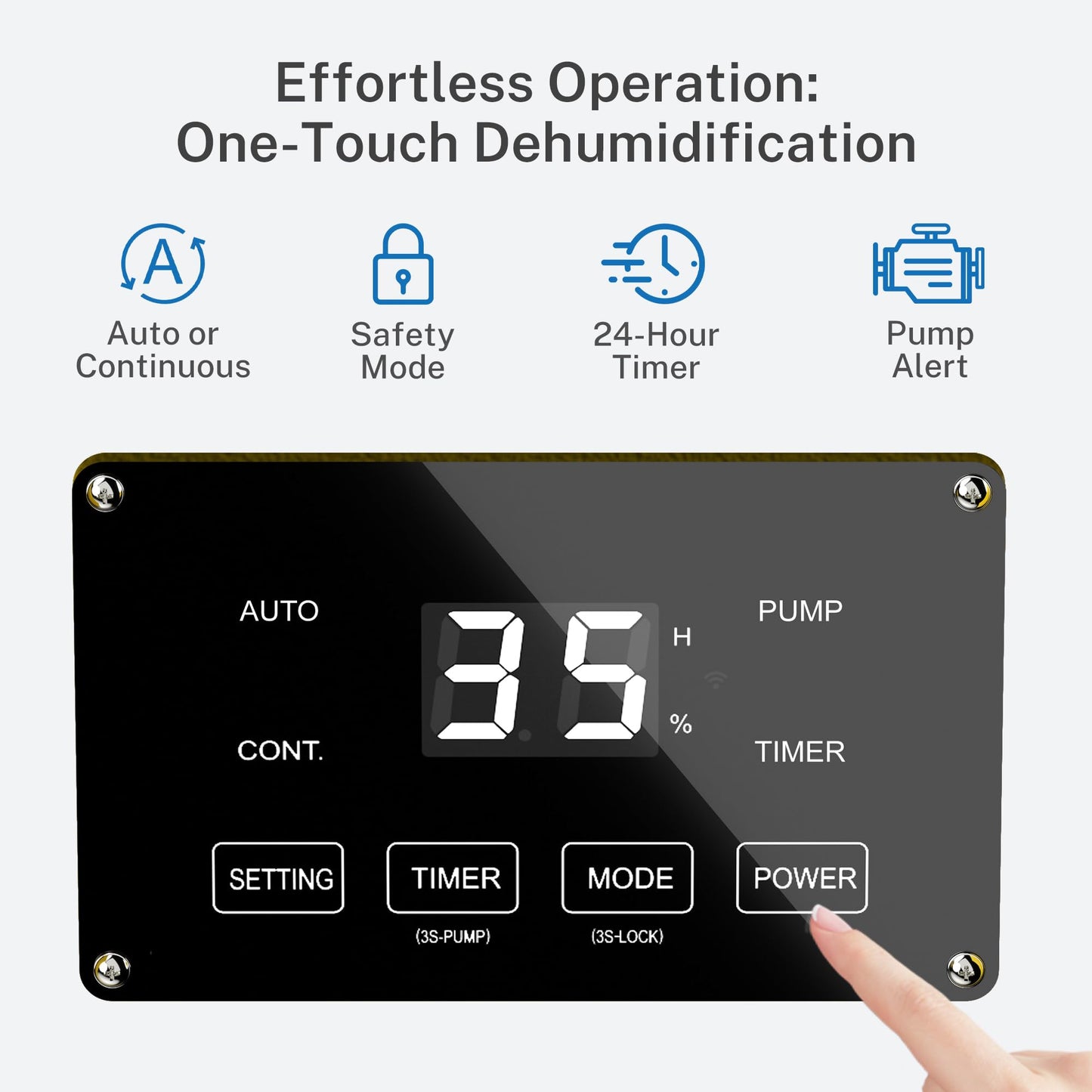Yaufey 150 Pints Commercial Dehumidifier with Pump for Basement, Crawl Space & Water Damage Restoration，Large Dehumidifier up to 7000 Sq.Ft for Industry - 5-Year Quality Coverage