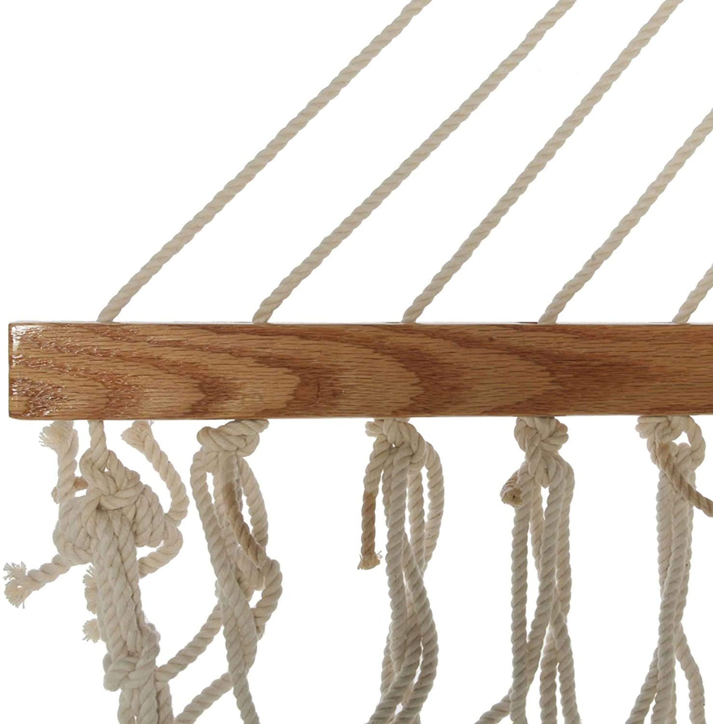 Original Pawleys Island 13OC Original Deluxe Cotton Rope Hammock with Free Extension Chains & Tree Hooks, Handcrafted in The USA, Accommodates 2 People, 450 LB Weight Capacity, 13 ft. x 55 in.