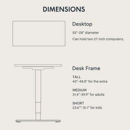 FLEXISPOT E6 3-Stage Dual Motor Electric Standing Desk 55 x 28 Sit Stand Up Desk, Holds 220 lbs, Adjustable Height w/Memory Presets, One-Piece Maple Desktop & White Frame, Ships in 2 Boxes