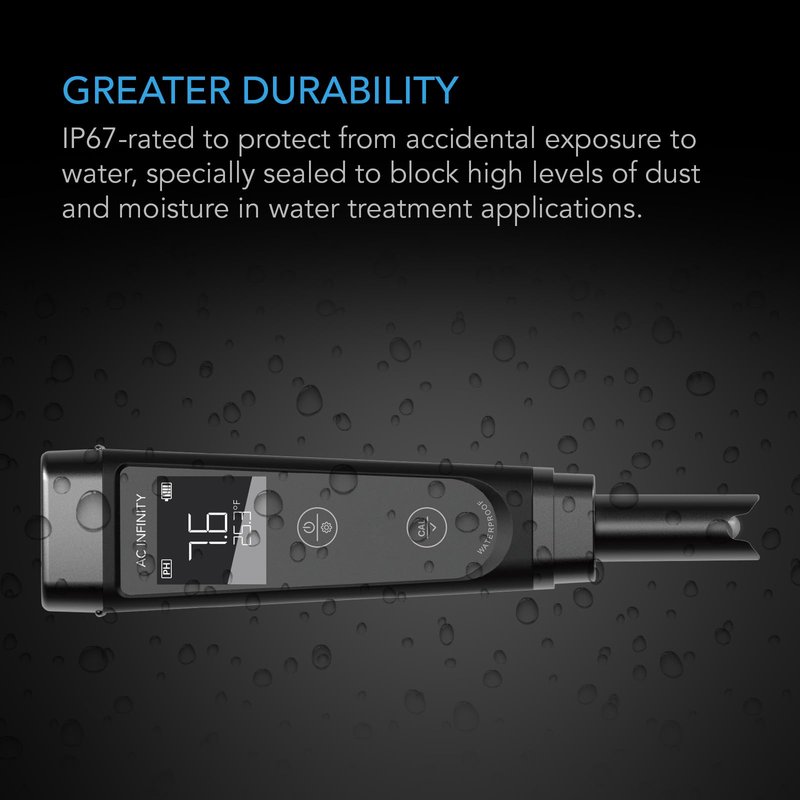 AC Infinity pH Meter Kit, High Precision Digital pH Pen with ±0.1 pH Accuracy, Nutrient Test pH Meter for Water Hydroponics Plants, Gardening, Aquariums, Swimming Pools