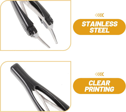 Skiennix Automatic Eyebrow Set - Professional Retractable Tweezers for Effortless Hair Removal