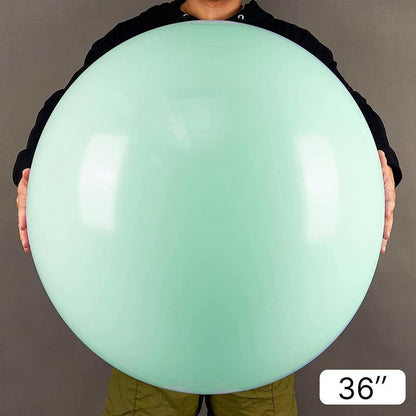PartyWoo Mint Green Large Balloons 4 pcs 36 Inch Pastel Green Light Green Giant Big Jumbo Balloons for Birthday Baby Shower Wedding Anniversary Graduation Party Decorations, Green-Q06
