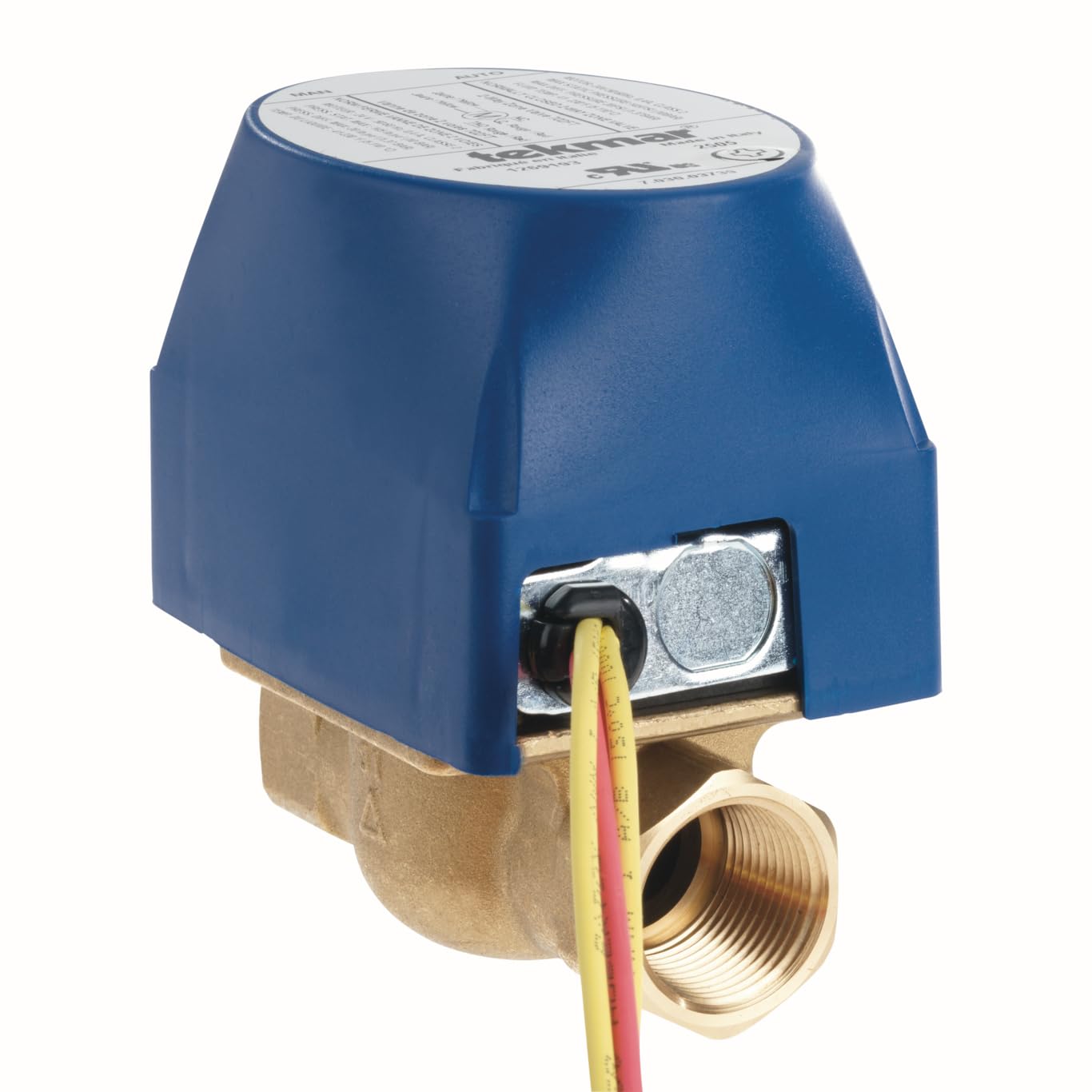 tekmar 702FT 2-Way Zone Valve | Normally Closed, Electro-Mechanical Actuation with End Switch, 3/4" Female NPT, 24V AC | Hydronic Heating & Cooling Systems