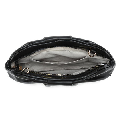 Dreubea Women's Fashion Cloud Shape Evening Bag Charming Fold Leather Clutch Handbag with Chain Apricot