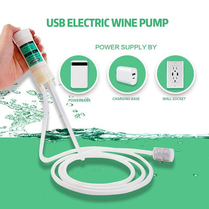 Portable USB Electric 5V Auto Siphon Self-Priming Pump for Home Brewing Wine/Beer/Kombucha, Water Transfer Pump with 6.5FT Food Grade Hose,2L/min,Low Noise