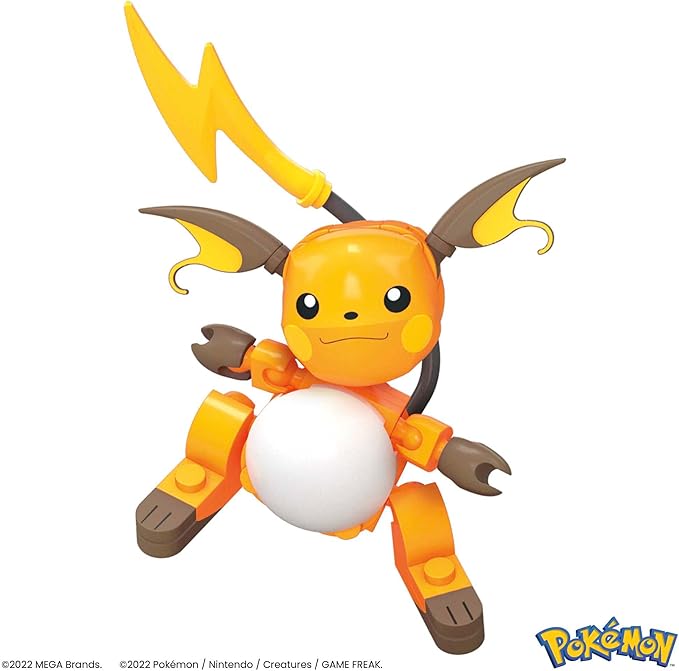 MEGA Pokémon Action Figure Building Toys for Kids Pikachu Evolution Set with 159 Pieces 3 Poseable Characters 8 Year Old Gift Idea