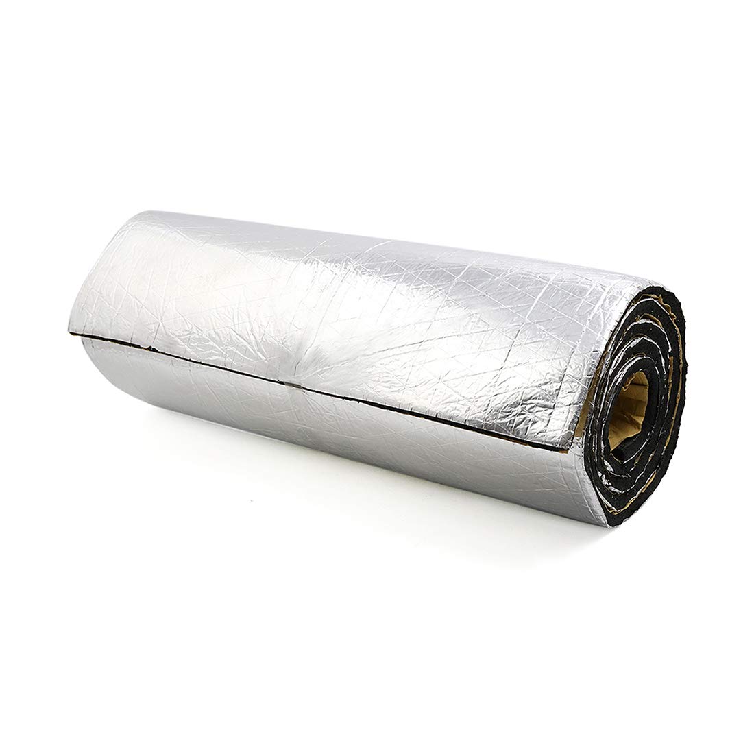 uxcell 394mil 10mm 21.5sqft Sound Deadening Mat Aluminum Foil Foam Car Fender Engine Heat Sound Deadener Insulation Mat 79" x 40" for Cars
