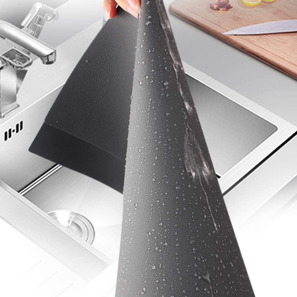 ME.FAN Silicone Placemats [17.7''x12.6''] Heat-Resistant Thicken Non-Slip Tablemats Non-Skid Table Mats Set of 4 (Dark Orange)