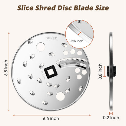 Food Processor Slice/Shred Disc Blade Replacement for Hamilton Beach Food Processor Blade 70730 70740 70670 70760