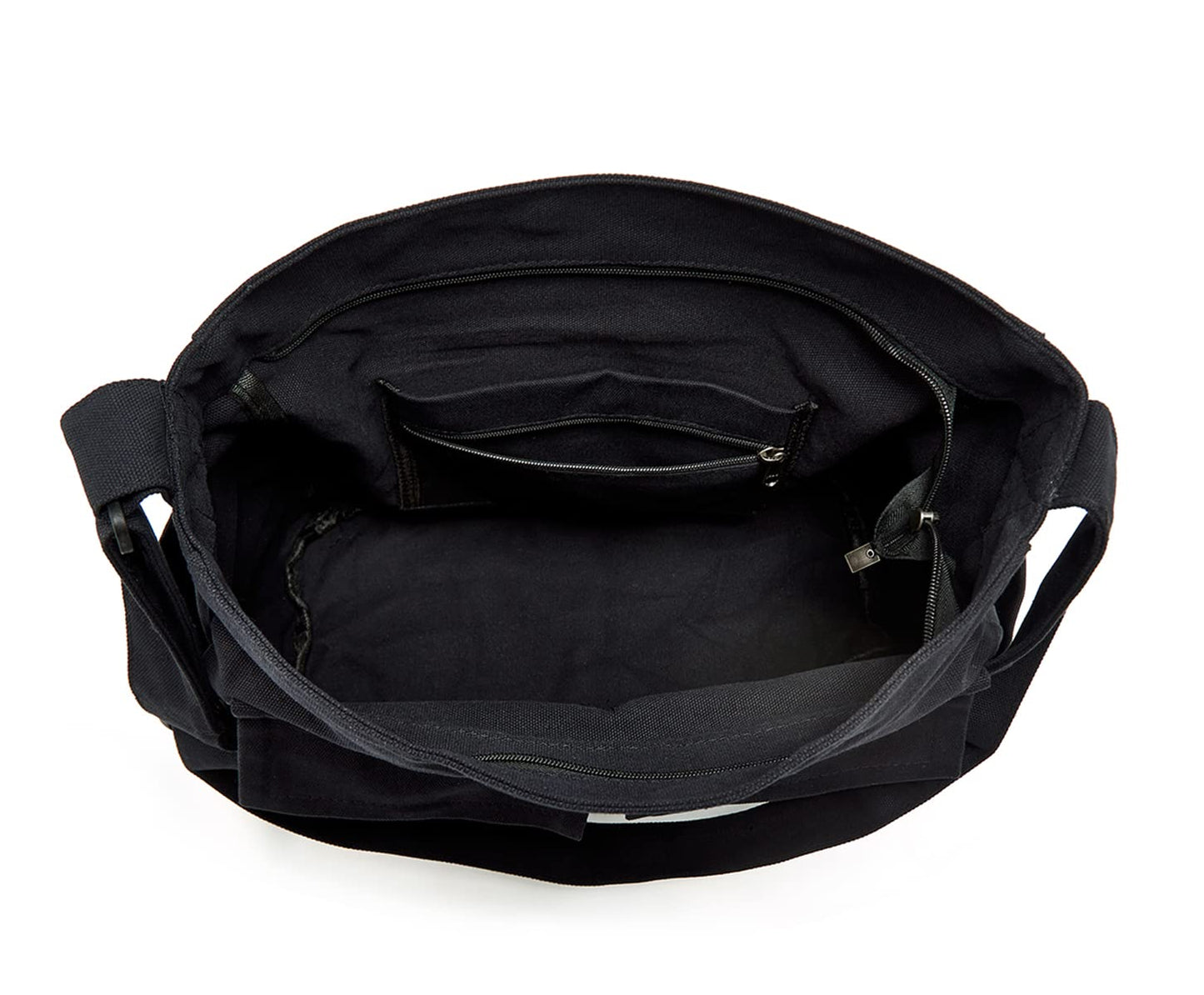 Women Men Crossbody Shoulder Bag Large Hobo Bag with Multiple Pockets Canvas Messenger Tote Bag for Women and Men
