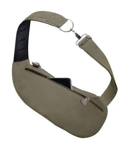 Rothco Vintage Canvas Crossbody Sling Bag – Compact Travel Shoulder Backpack 2L Storage