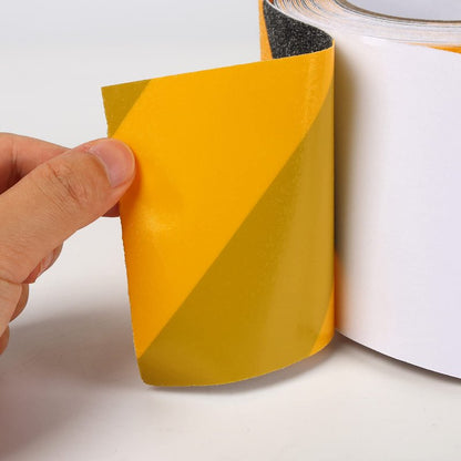 SinoPack Anti Slip Tape Black and Yellow 6in x 40ft, Heavy Duty Grip Tape for Stairs, Ramps, Truck Steps, Floors, Waterproof Non-Slip Traction Tape for Indoor & Outdoor Safety Hazard Warning