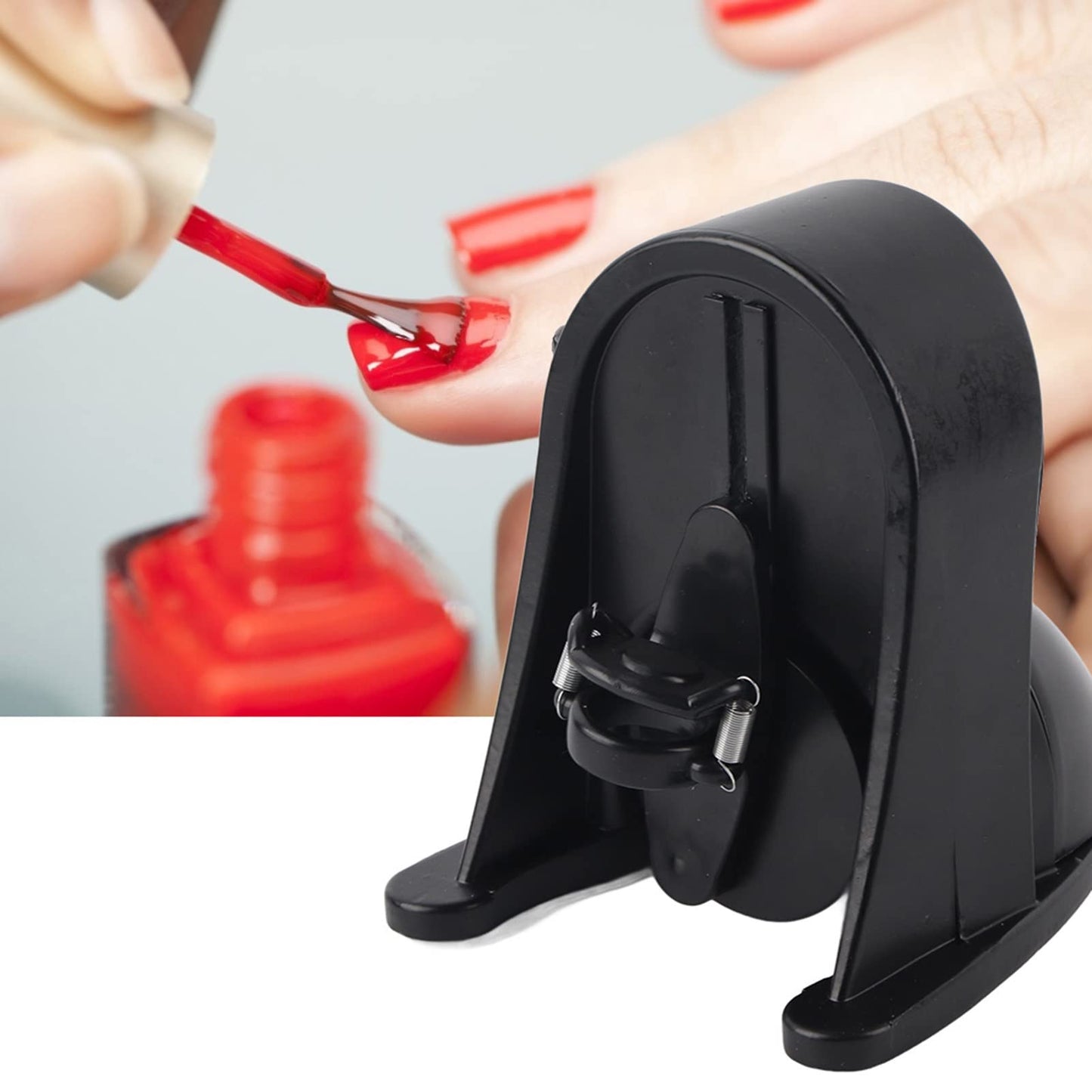 Nail Polish Shaker, 100-240V Professional Nail Polish Shaker Gel Liquid Bottle Automatic Stop Shaking Machine, Adjustable Spring for All Kinds of Nail Polish Bottle