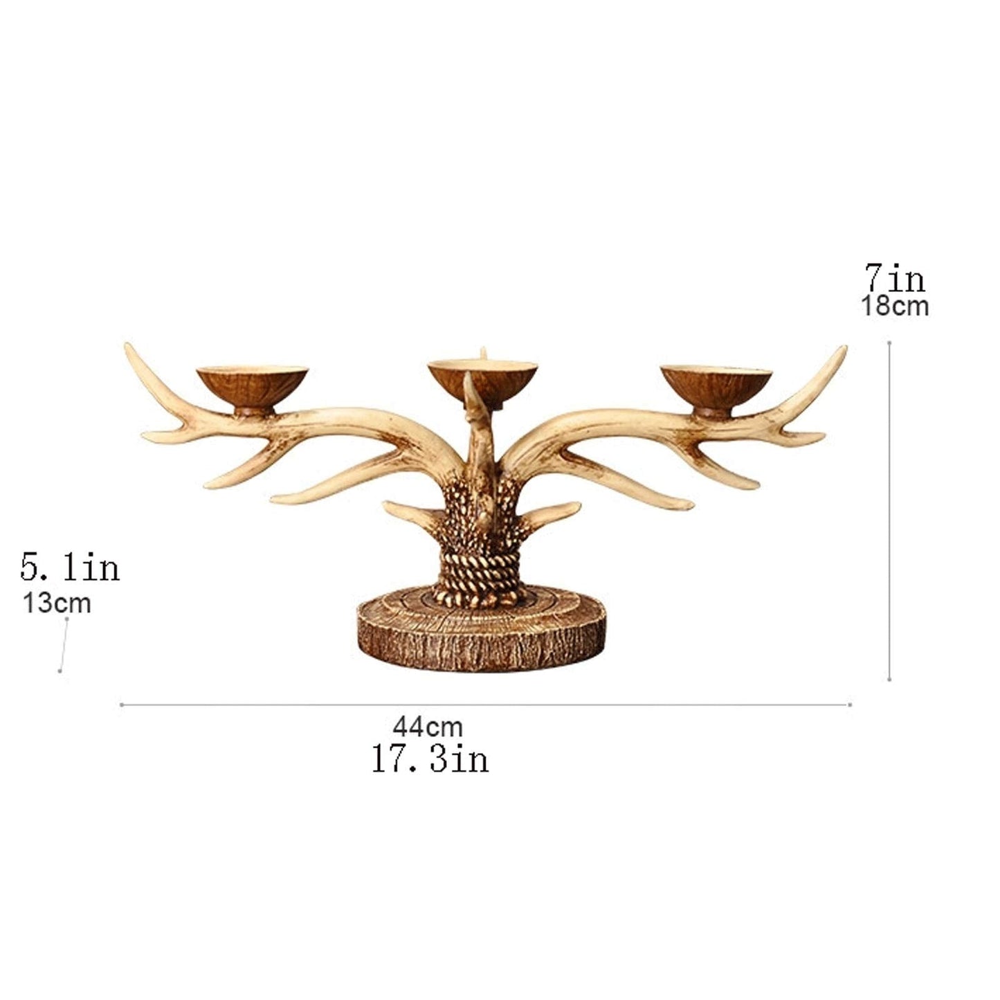 XILIN-1987 Candle Holderss European Style Resin Candle Holders A Candlestick That Can Display 3 Pillar Candles for Fireplace, Living or Dining Room Table, Gifts for Wedding Decorative Candlestick