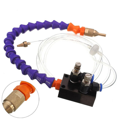 OriGlam Mist Coolant Lubrication Spray System for Metal Cutting Engraving Cooling Sprayer Machine for Air Pipe CNC Lathe Milling Drill