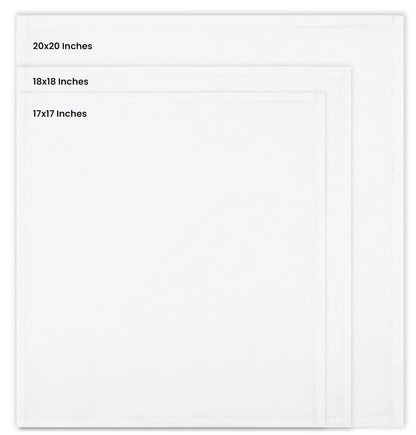 Utopia Home White Cloth Napkins (12 Pack, 20x20 Inches), Ideal Dinner Napkins for Party, Wedding and Lunch/Dinner