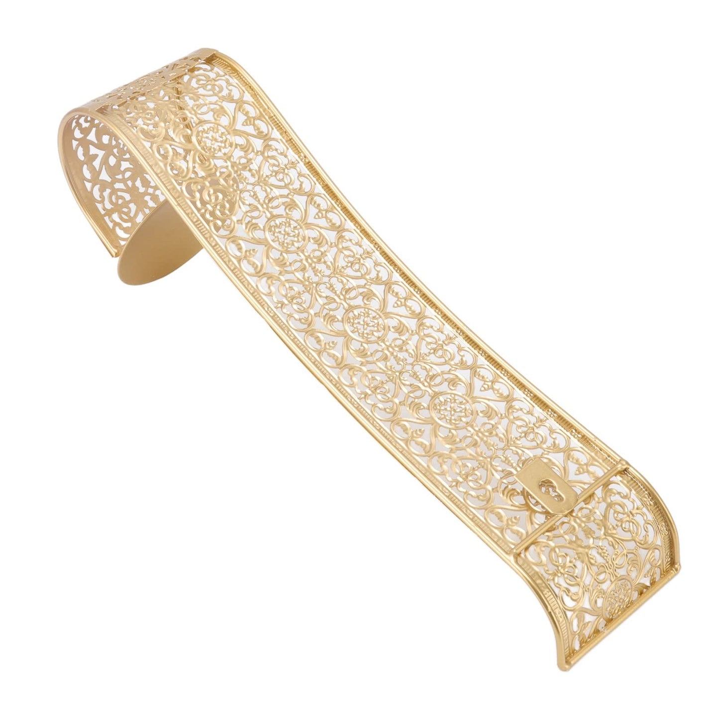 Shelving Solution Wall Sconce Candle Holder Gold Hollow Carved Exquisite Details Metal Wall Candle Holder for Bedrooms