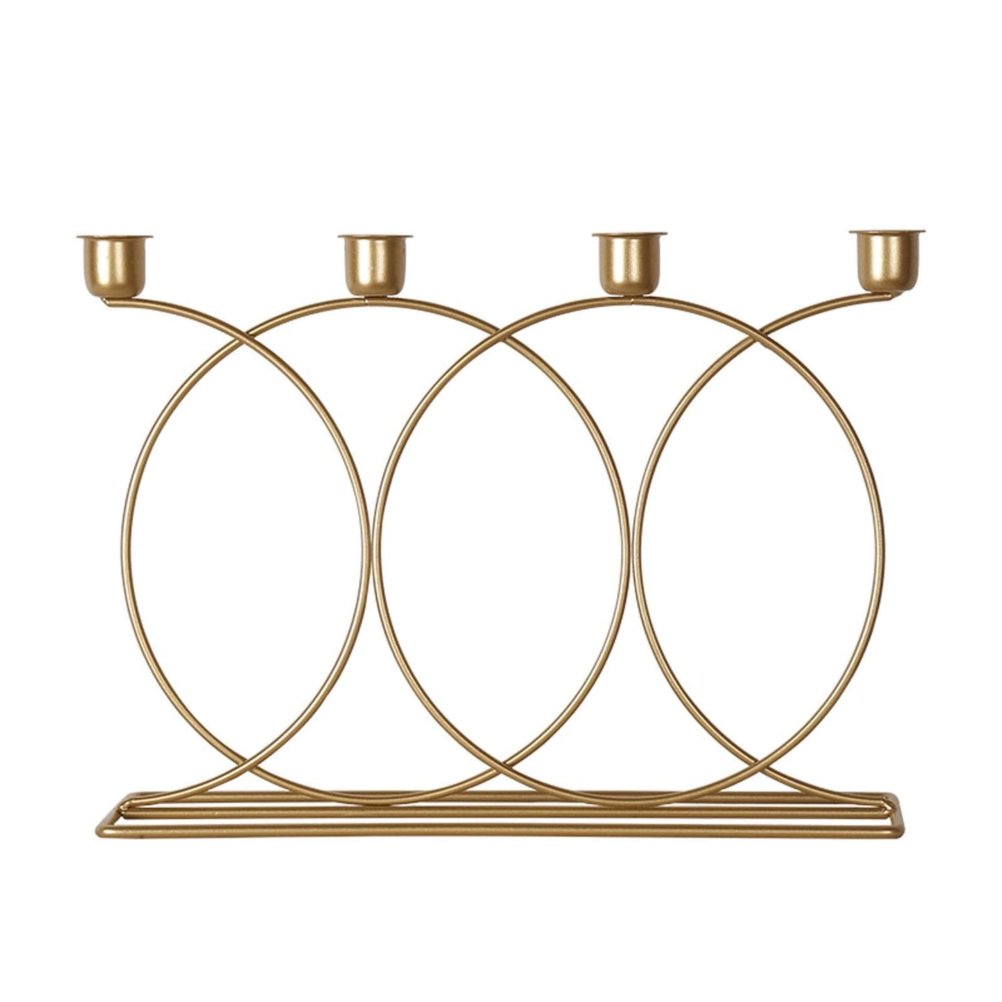 Candle Holderss Golden Taper Candle Holders Wrought Iron 4-Candles Fireplace Candelabra Candlestick Holder Centerpieces for Mantle Wedding Party Dinner Table Decoratin Decorative Candlestick