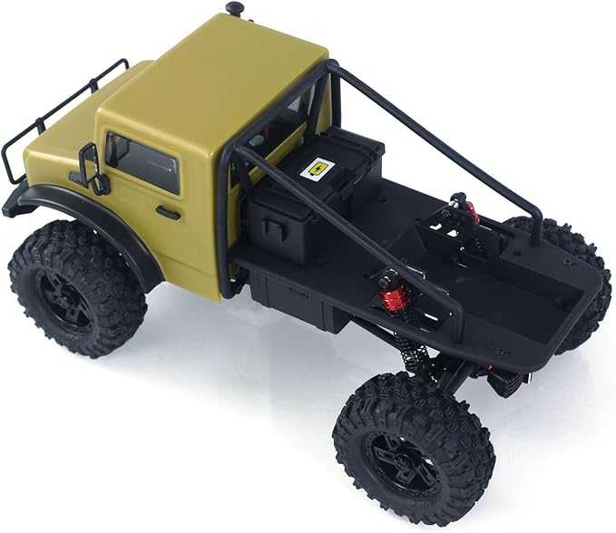 CR18P V3 THunter 1/18 RC Climbing Car 2.4G Wireless Control 4WD Rock Crawler Car Brushless Motor ESC RTR LED Lights Hobby Grade Model for Adult(Matte Sand)