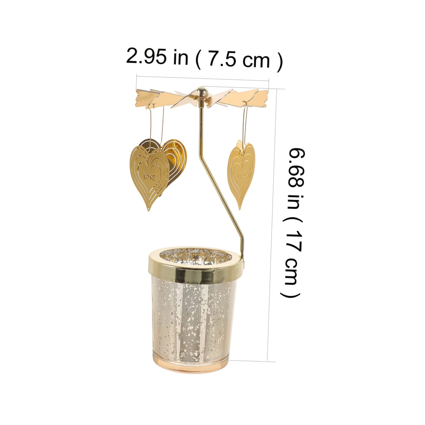 Ciieeo 2pcs Rotating Candle Holder Assembly Elegant Design for Valentine Day Weddings Home Decor and Special Events Romantic Tabletop Candlestick Stand