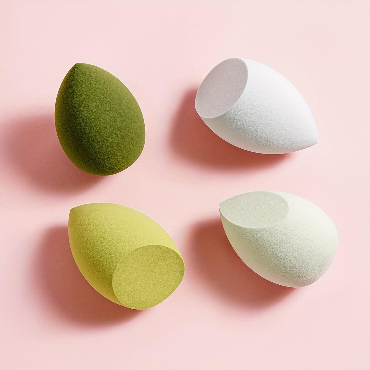 4 Pcs Makeup Sponges Blender Set Professional Beauty Sponge Foundation Blending Blender Beauty Sponge For Makeup Tool with Gift Box Latex-Free Dry Wet Use Foundation Cosmetic Makeup Accessories