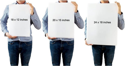 Commercial Grade Green Cutting Board - 18 x 12 Inch 1/2" Thick HDPE Dishwasher Safe for Salad, Vegetables, Fruit, Large Size