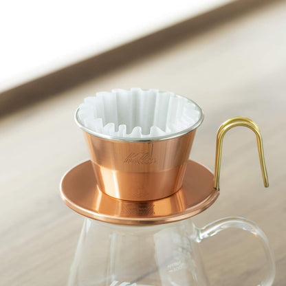 Kalita Wave Paper Coffee Filters I Larger Size 185 I 100 Count I Specially Pour Over Dripper I Made in Japan, Large, White