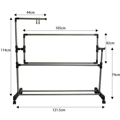 Adjustable Embroidery Stand, Needlework Floor Frame, Height Adjustable Cross Stitch Craft Stand, Standing Embroidery Lap Table, for Art Craft Sewing Holder