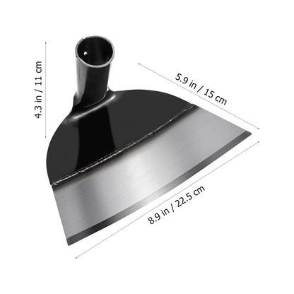 YARNOW Steel Garden Hoe Head Replacement for Weeding Digging Loosening Soil Heavy Duty Hand Hoe Garden Tool Accessory 9.25 X 5.90 X 4.33 Inch Without Handle