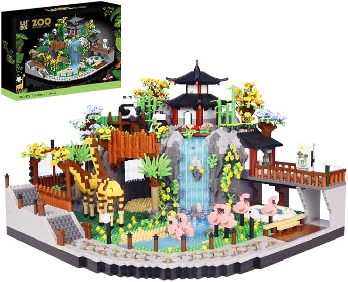 5000PCS Micro mini Blocks City Zoo Animals Building BlocksCreative Ideals Zoological Park Building SetsBest Gift for 14+ Boys Girls or Adults