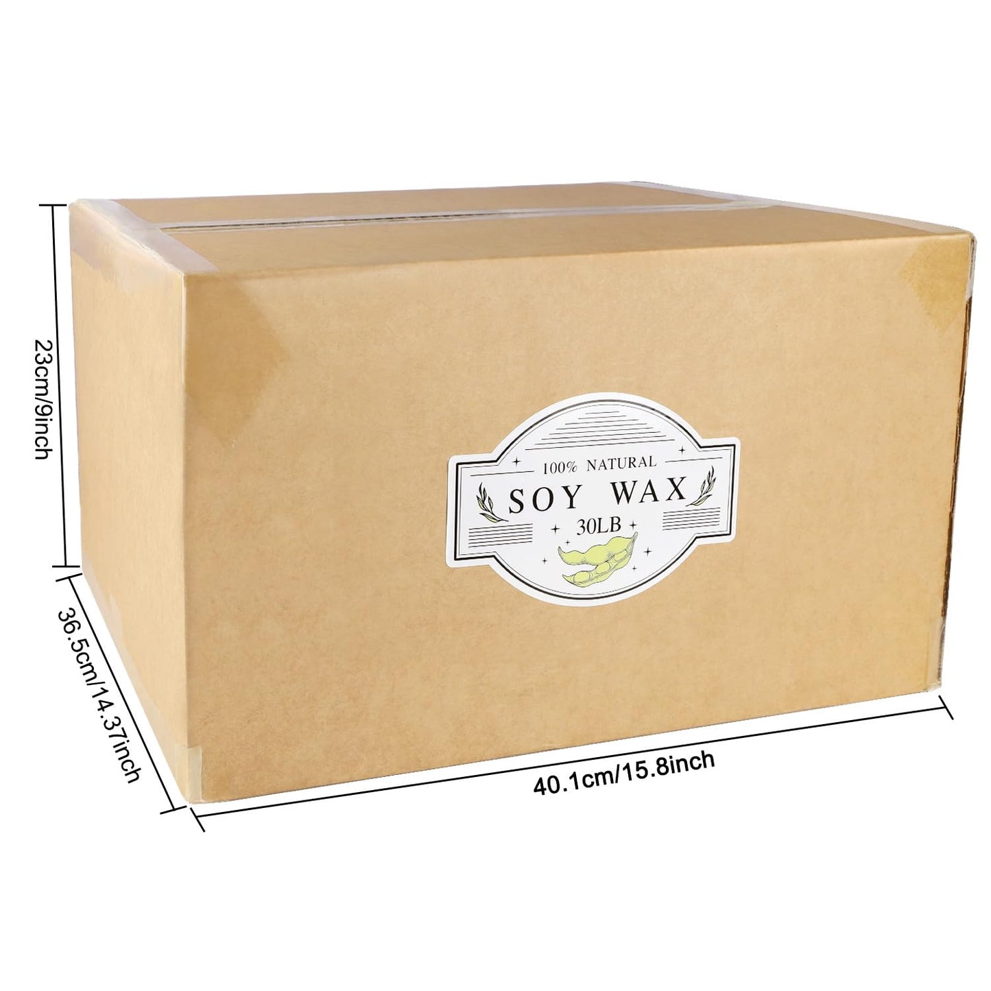 Wfmolcand Soy Wax for Candle Making - 30 LB Natural Soy Wax Candle Wax for DIY Candle Making Supplies…