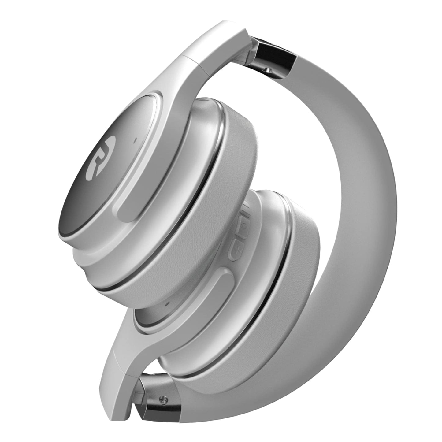 Raycon Everyday Bluetooth Headphones - Over The Ear, Active Noise Cancelling Wireless Headphones + Awareness Mode, Bluetooth Headset with Mic, 40 Hours of Battery Life (Frost White)